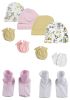 Boys or Girls Caps, Booties and Mittens (Pack of 10)