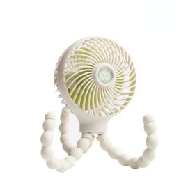 Mini Handheld Stroller Fan Octopus Fan Baby Fan with Flexible Tripod Wrapped on Stroller; Car Seat; Student Bed; Bike USB Rechargeable Fan; Desk