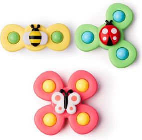Strong Suction Cup Fidget Rotating Sensory Bath Toys for Baby Christmas Stocking Stuffers