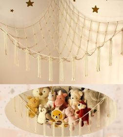 Stuffed Animal Storage Hammock or Net Corner - Large Toy Hammock Net for Stuffed Animals Room Decor - Cute Stuff Animal Organizer Plush Holder -