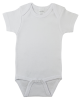 White Interlock Short Sleeve Onesies