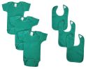 Unisex Baby 6 Pc Onesies and Bibs