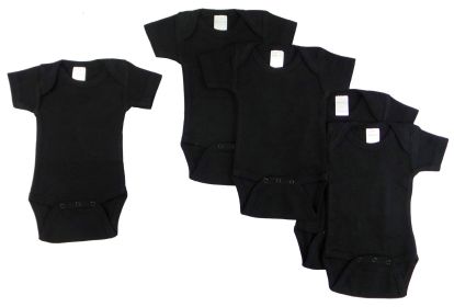 Black Onesie (Pack of 5) (Color: BLACK, size: small)