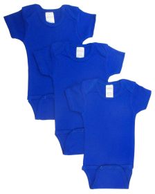 Blue Bodysuit Onesies (Pack of 3) (Color: Blue, size: small)