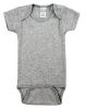 Grey Interlock Short Sleeve Bodysuit Onesie