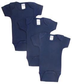 Navy Bodysuit Onesies (Pack of 3) (Color: navy, size: medium)