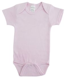 Interlock Lt. Pink Short Sleeve Onesie (Color: pink, size: medium)