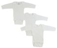 Long Sleeve White Onesie 3 Pack