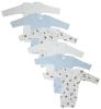 Boys Longsleeve Printed Onesie Variety 6 Pack