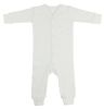 Unisex Interlock White Union Suit Long Johns