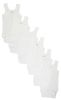 White Tank Top Onesie 6 Pack