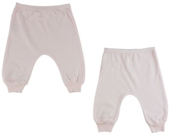 Infant Pink Jogger Pants - 2 Pack (Color: White, size: medium)
