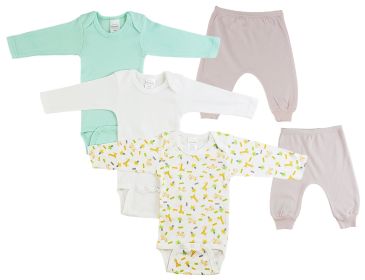 Infant Girls Long Sleeve Onesies and Joggers (Color: Pink/Pink, size: medium)