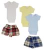 Infant Boys Onesies and Boxer Shorts