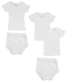 Infant T-Shirts and Training Pants (Color: White, size: medium)
