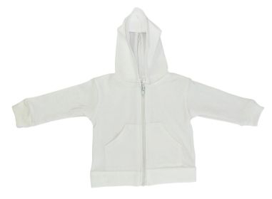 White Hoodie (Color: White, size: small)