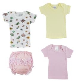 Pink Girl's T-Shirtsand Fancy Pants Underwear (Color: pink, size: large)