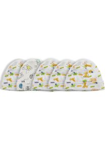Baby Cap (Pack of 5) (Color: Prints, size: One size)