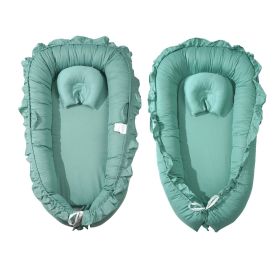 VEVOR Baby Infant Lounger 100% Cotton Soft Newborn Nest Sleeper with Headrest (Default: Default)