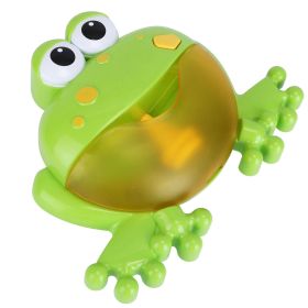 Frog Musical Bubble Bath Maker Baby Bath Toys for Bathtubs Toddler Bubble Machine for Bath Fun (Color: GREEN, size: One size)